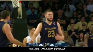 Notre Dame vs Georgia Tech College Basketball Condensed Game 2018