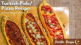 Turkish Pide/Pizza recipe by saira's curious kitchen