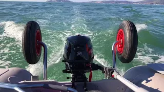 Mercury 3.5 hp 4 stroke on 360 cm inflatable boat