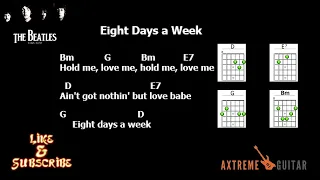 “Eight Days a Week”, The Beatles Lyrics & Chords #subscribe #trending #viral #like #fyp #foryou