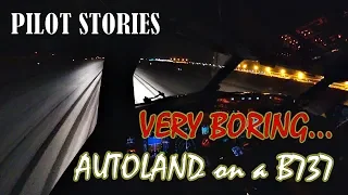 Pilot stories: Boeing 737. Night autoland.