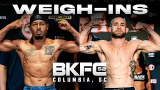 BKFC 52 SOUTH CAROLINA Weigh-In's | Live!