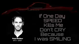 Fast & Furious | Paul Walker | Tribute | It's Never GoodBye