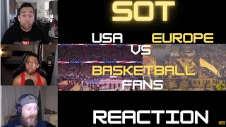 Staying Off Topic | USA Basketball (Fans) vs Europe Basketball (Fans) | #reaction #basketball