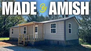 Shed to House converted into ULTIMATE cabin built by Amish! Small Space Design/Tiny House