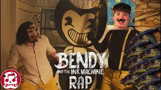 Seth Reacts || BENDY AND THE INK MACHINE RAP by JT Music - "Can't Be Erased" (Live Action)