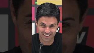 Mikel Arteta REACTS to William Saliba's NEW chant! #shorts