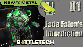 BATTLETECH Heavy Metal DLC - Career mode - Jade Falcon's Interdiction - Episode 01