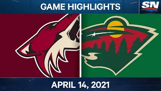 NHL Game Highlights | Coyotes vs. Wild – Apr. 14, 2021
