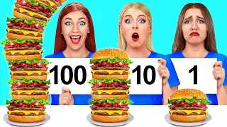 1, 10 o 100 Capas de Alimentos Desafío por Multi DO Food Challenge