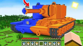 WIR FINDEN einen RIESEN LAVA-WASSER PANZER in Minecraft?!