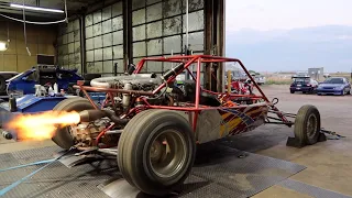 Honda V6 Sand Rail Hits The Dyno! (Made It Shoot Sick Flames)