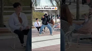 Soso dance challenge by Yoofi Greene in Russia🇷🇺✌🏾❤️