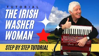 Piano Accordion Lesson: The Irish Washerwoman Step by Step Tutorial