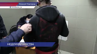 Нижегородец, нанесший надпись на стене подземного пешеходного перехода задержан полицейскими