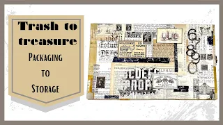 TRASH TO TREASURE - TURNING PACKAGING INTO STORAGE #papercraft #crafttutorial #papercrafts