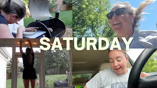 WEEKEND VLOG | double workout day, being productive, healthy grilling
