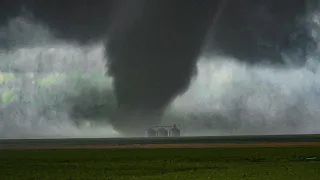 HUGE TORNADO Barely Misses Town AND Storm Chaser! Yuma, Colorado