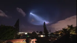 SpaceX Falcon 9 Rocket Launch Timelapse Above San Diego in 4k