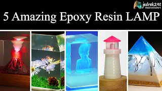 5 MOST Amazing Epoxy Resin LAMP / Tutorial / RESIN ART #2