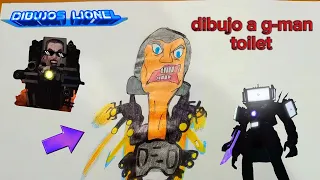 dibujo a g-man enojado (skibidi toilet)