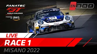 LIVE | Race 1 | Misano | Fanatec GT World Challenge Europe Powered by AWS (English)
