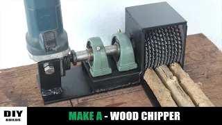 Angle Grinder HACK - Make A Wood Chipper | DIY