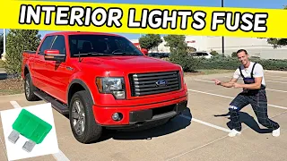 FORD F150 INTERIOR LIGHTS FUSE, DOME LIGHT FUSE LOCATION REPLACEMENT F 150 2009 - 2014