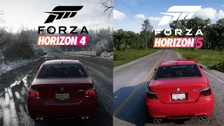 Forza Horizon 4 VS Forza Horizon 5 car sounds