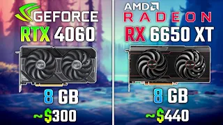 NVIDIA RTX 4060 vs RX 6650 XT | Test in 5 Games - 1440p