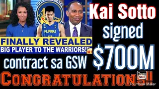 Kai Sotto Signed $700M Contract for 4 years sa Golden State Warriors ayaw ng pakawalan -Congrats!!!!
