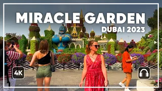 Beautiful SPRING | Dubai 🇦🇪 Miracle Garden [ 4K ]  Walking Tour!