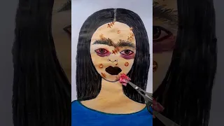 paper makeup for girl 💄 #viral #shortsviral