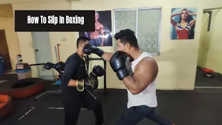 Boxer တေွ ခေါင်းလှုပ်ပြီးဘယ်လိုရှောင်ရမလဲ ? - How To Slip In Boxing