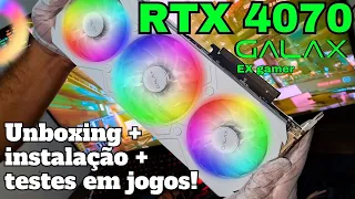 ⁴ᴷ⁶⁰ Setup TUNADO! Chegou minha 4070 da Galax :D