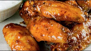 Honey Buffalo Wings - How To Make Sticky Honey Buffalo Wings Recipe- Let's Eat Cuisine