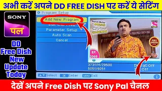 Sony Pal DD Free Dish Par Kaise Dekhe 2024 | DD Free Dish New Update Today | Sony Pal | Free Dish
