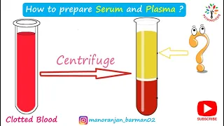 Preparation of Serum and plasma in the laboratory ll Pathogenesis ll Manoranjan Barman