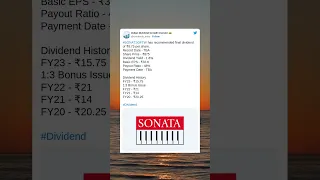 Sonata Software Ltd has recommended a final dividend for FY 2023. (13 May 2023)