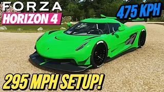 FORZA HORIZON 4 - 295 MPH Koenigsegg Jesko Setup!