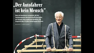 Der alte Mann und sein "Gehzeug" - zum 80. Geburtstag des Verkehrsvisionärs Hermann Knoflacher