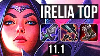 IRELIA vs TEEMO (TOP) | 8 solo kills, Rank 6 Irelia, 17/3/4, Dominating | EUW Challenger | v11.1