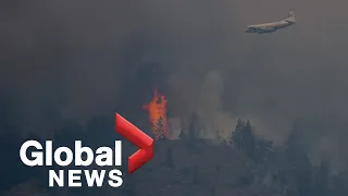 B.C. wildfires force hundreds to leave homes, thousands on alert