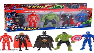 Unboxing this avangers marvel toys, superhero, ironman,antman,superman, spiderman,hulk,@DZAKAtoys