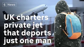 UK government charters private jet that deports one person