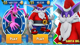 Sonic Dash - Santa Big Unlocked vs All Bosses Zazz Eggman - All Characters Unlocked Shadow