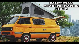 Campervan transformation from old Volkswagen T3