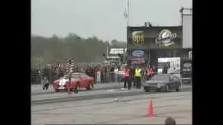 Honda prelude vs Chevrolet Camaro Drag Race