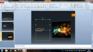 Creating a Presentation - PowerPoint 2010