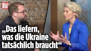 EU-Chefin von der Leyen fordert Kampfpanzer für die Ukraine